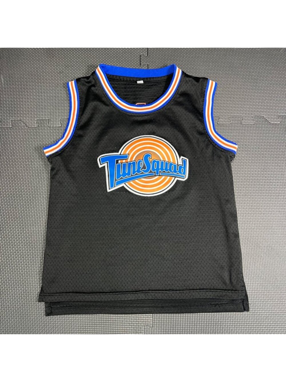 Tune Squad MJ Jersey Black Blue Orange S Space Jam Basketball Tank Top